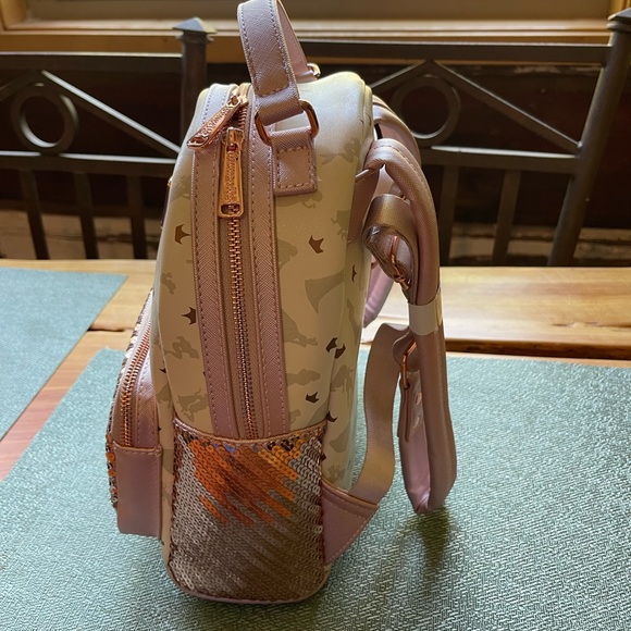 Loungefly Disney Ultimate princess aop sequin mini backpack - Picture 5 of 7